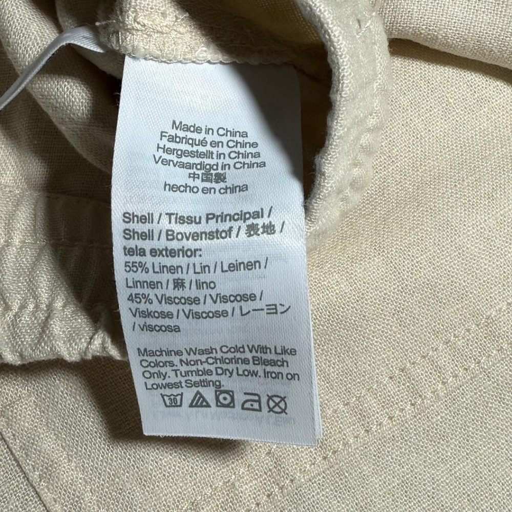 NWT J.Crew Linen Blend Drawstring Shorts - Picture 5 of 8